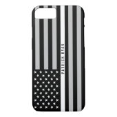 モノグラムのなEMSの薄い陰刻米国旗 Case-Mate iPhoneケース (裏面)