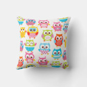 モノグラムのなLitteのかわいいフクロウ クッション (裏面)