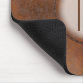 モノグラムのなPhotorealistic錆つかせた金属 マウスパッド (コーナー)