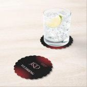 モノグラムのの結婚紙 ペーパーコースター (インサイチュ)