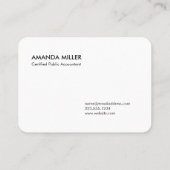 モノグラムのはっきりした白黒バッファロー格子模様 名刺 (裏面)