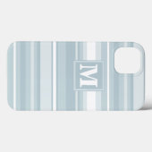 モノグラムのアイスストライプブルーのケース – Mate iPhoneケース Case-Mate iPhoneケース (裏面 (横))