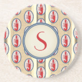 モノグラムのイズロックロブスター コースター (正面)