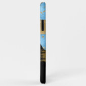 モノグラムのイニシャルブラックブルー金ゴールド Case-Mate iPhoneケース (裏面/右)