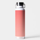 モノグラムのイニシャル名スクリプトグラデーション赤白 ウォーターボトル (背面)