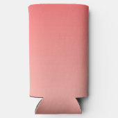 モノグラムのイニシャル名スクリプトグラデーション赤白 スリム缶クーラー (裏面)