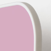 モノグラムのイニシャル名ミニマリストピンク&ホワイト ピックルボールラケット (左詳細)