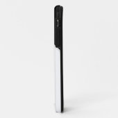 モノグラムのイニシャル白黒レトロ Case-Mate iPhoneケース (裏面/左)