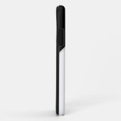 モノグラムのイニシャル白黒レトロ Case-Mate iPhoneケース (裏面/右)