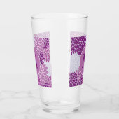 モノグラムのイニシャル紫フローラヴィンテージパターン タンブラーグラス (左)