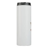 モノグラムのイニシャルIピンクボホガーリーフローラ タンブラー (裏面)