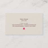 モノグラムのインテリアデザイナー名刺 名刺 (裏面)