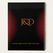 モノグラムのウェディングプランナー プランナー手帳 (裏面)