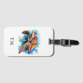 モノグラムのウミガメ ラゲッジタグ (正面横)