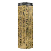 モノグラムのエジプトのヴィンテージの金ゴールドのヒエログリフ タンブラー (裏面)
