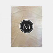 モノグラムのエレガントで抽象的な背景 フリースブランケット (正面)