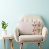 モノグラムのエレガントなレトロのアールデコのヴィンテージ ランバークッション (椅子)