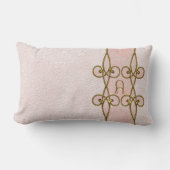 モノグラムのエレガントなレトロのアールデコのヴィンテージ ランバークッション (正面)