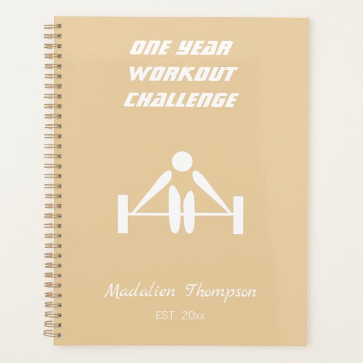 モノグラムのエレガントトレーニング重ガーリーさ プランナー手帳 (正面)