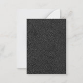 モノグラムのエレガント金ゴールドモダン ノートカード (裏面)