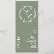 モノグラムのエレガントScript Branchのメ結婚ニュー