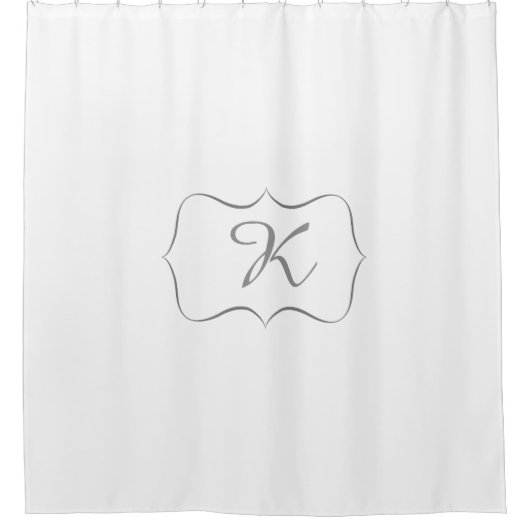 モノグラムのカスタムなシャワー・カーテン シャワーカーテン (正面)