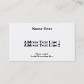 モノグラムのカスタムの文字 名刺 (裏面)