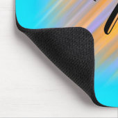 モノグラムのカッコいいストライプ マウスパッド (コーナー)