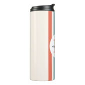 モノグラムのカラフルストライプレトロパーソナライズされた タンブラー (回転左)