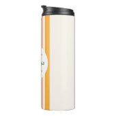 モノグラムのカラフルストライプレトロパーソナライズされた タンブラー (回転右)