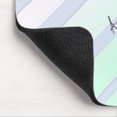 モノグラムのカラフルストライプ マウスパッド (コーナー)