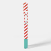 モノグラムのカラフルパタストライプのーン（赤と青） Case-Mate iPhoneケース (裏面 / 左)