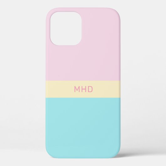 モノグラムのカラーブロックの電話ケース Case-Mate iPhoneケース (裏面)