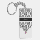 モノグラムのキーホルダー2の側面 キーホルダー (正面左)