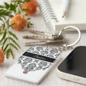 モノグラムのキーホルダー2の側面 キーホルダー (正面右)