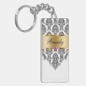 モノグラムのキーホルダー2の側面 キーホルダー (正面左)