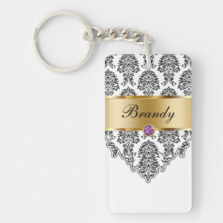 モノグラムのキーホルダー2の側面 キーホルダー