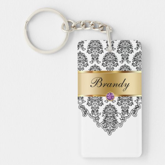 モノグラムのキーホルダー2の側面 キーホルダー (正面)