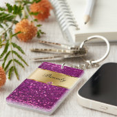 モノグラムのキーホルダー2の側面 キーホルダー (正面右)