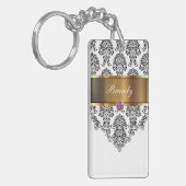 モノグラムのキーホルダー2の側面 キーホルダー (正面左)