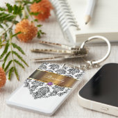 モノグラムのキーホルダー2の側面 キーホルダー (正面右)