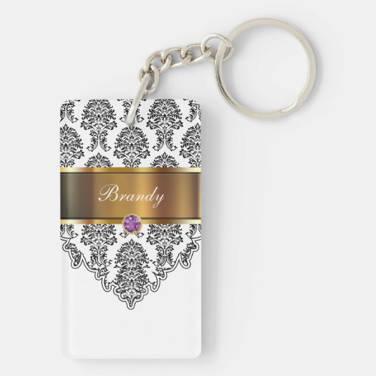 モノグラムのキーホルダー2の側面 キーホルダー (裏面)