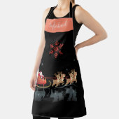 モノグラムのクリスマスと新年おめでとう!ギフトサンタ エプロン (インサイチュ)