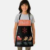 モノグラムのクリスマスと新年おめでとう!ギフトサンタ エプロン (インサイチュ)