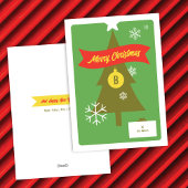 モノグラムのクリスマスアイコンのクリスマスカード シーズンカード