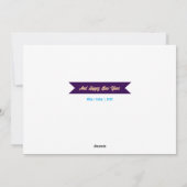 モノグラムのクリスマスアイコン写真クリスマスカード シーズンカード (裏面)