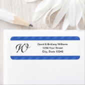 モノグラムのクリスマス差出人住所ラベル ラベル (インサイチュ)