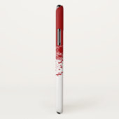 モノグラムのクリスマス赤い白 Case-Mate iPhoneケース (裏面/右)