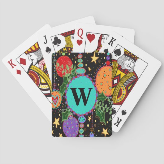 モノグラムのクリスマス飾り「インスピリシティ」 トランプ (裏面)