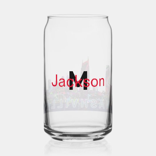 モノグラムのグラフィティのナッシュビル ガラス缶 (裏面)